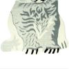 Exotic India Snow-White Cat Yogic Asana Mat from Mirzapur - Wool view 3