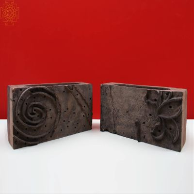 10" Vintage Wooden Wall Hanging Tissue Holder (Pair) - Wood