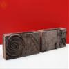 10" Vintage Wooden Wall Hanging Tissue Holder (Pair) - Wood view 4