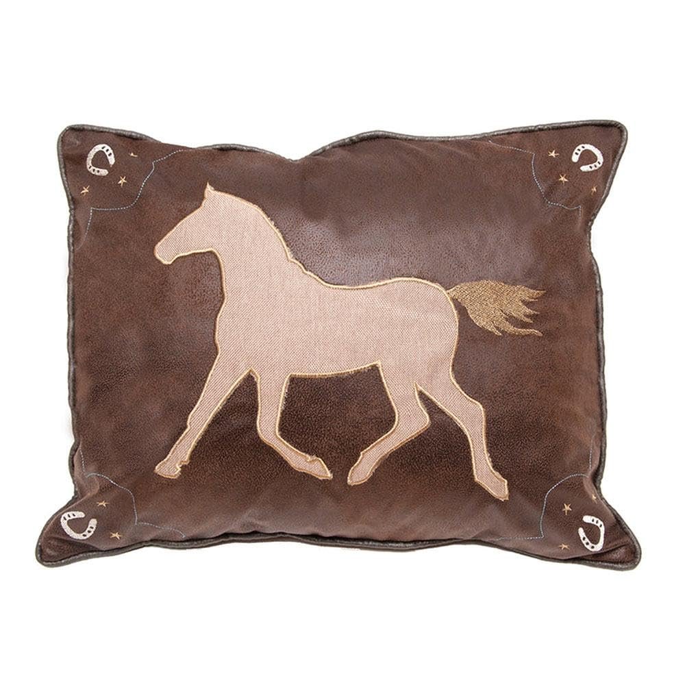 Carstens, Inc. Lucky Horse Western Throw Pillow 16"x20"