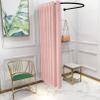 Clothing Store Fitting Room,U-Dressing Room,portable Simple Mobile Changing Room High Shading Rate Curtain Kit,Area Metal Track Locker Room For Shopping Malls,for Office Outdoor Activity And The Mall view 1
