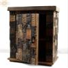 Exotic India 27" Vintage Wooden Bookshelf - WOOD view 3