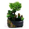 Desktop Fountain Waterfall with Rockery & LED, Indoor Relaxation Resin Ornament, Atomizing Humidifier Fountain, Zen Meditation Rockery Crafts for Office Home Bedroom Desk Decoration US Plug 110V view 3