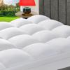 CHOKIT Queen Mattress Topper, Extra Thick Pillow Top Mattress Pad for Back Pain Relief, Cooling Bed Topper Mattress Cover with 8-21 Inch Deep Pocket view 1