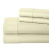 Neerahi RV-Sheets (60" X 75") RV Short Queen Sheet Set 1000 Thread-Count 100% Egyptian Bedsheet RV, Camper, Boat, Soft-Luxury-Breathable 10-Inch Deep Pockets 4-Piece - Ivory Solid view 2