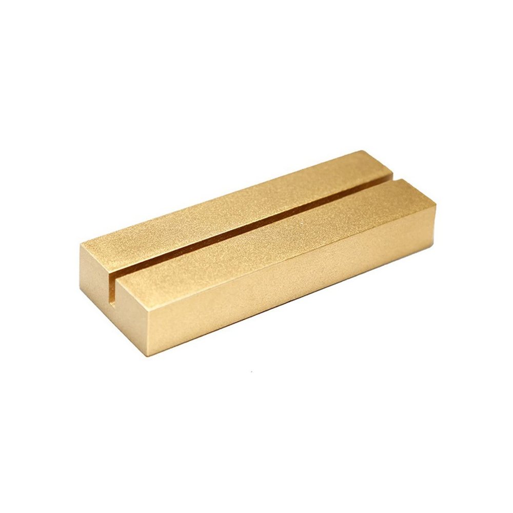 UNIQOOO 10 Pack 4" Gold Birch Wood Stands for Wedding Acrylic Sign, Wood Table Number Holders for 1/8 Thick Acrylic Sheets | Wedding Display Stand, Card Holder for Bar Menu, Retail Sign, Party