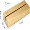 UNIQOOO 20 Pack 4" Gold Birch Wood Stands for Wedding Acrylic Sign, Wood Table Number Holders for 1/8 Thick Acrylic Sheets | Wedding Display Stand, Card Holder for Bar Menu, Retail Sign, Party view 3