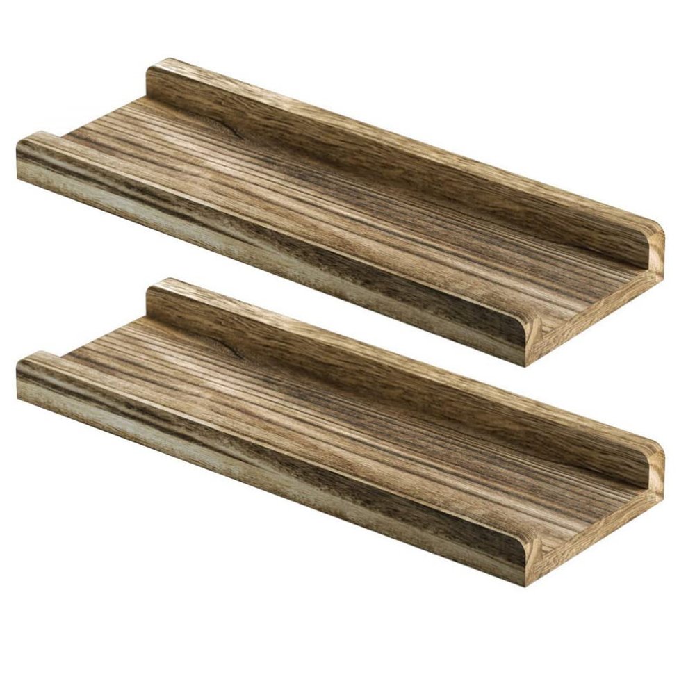 Zerodeko 2pcs Wooden Kitchen Wall Racks for Decorative Storage Wall-Mounted Shelves for Home Organization for Sundries Towels Books and Plants
