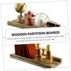 Zerodeko 2pcs Wooden Kitchen Wall Racks for Decorative Storage Wall-Mounted Shelves for Home Organization for Sundries Towels Books and Plants view 3