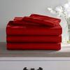 100% Long Staple Cotton 5 Piece Bed Sheet Set - Short Queen Size Burgundy Sheets - 800 Thread Count Breathable Cooling Sheets - All Around Easy Fits Upto 12" Deep Pockets Sheets & Pillowcases Set view 1