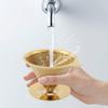 Stainless Steel tita nium Gold Pour Over Coffee Dripper , Pour Over Coffee Dripper , Paperless Reusable Single Cup Coffee Maker with Cup Stand and Handle , Pour Over Coffee Dripper , Stainless Steel T view 3