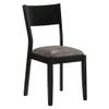 Furniture of America Kapok Wood Padded Dining Chair in Black and Gray (Set of 2) view 4
