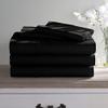 100% Long Staple Cotton 5 Piece Bed Sheet Set - Twin XL Size Black Sheets - 800 Thread Count Breathable Cooling Sheets - All Around Easy Fits Upto 12" Deep Pockets Sheets & Pillowcases Set view 1