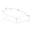 DONGYUE Multifunctional Router Storage Box/TV Set-top Box Rack/Living Room Wall-Mounted Rack Floating Rack for Cable Box Router Storage. Easy to Clean (Color : White) view 2