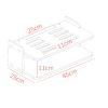2 Tiers Mini Set-top Box Router Shelf, Double-Sided Use Wall Mounted TV Cabinet, Perfect for PS4/Cable Box/DVD Players/Game Console Streaming Media Equipment view 2