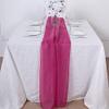 12 pcs 72-Inch Fuchsia Extra Long Premium Chiffon Table Top Runners - Wedding Party Linens Dinner Reception Decorations view 1