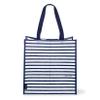 kate spade new york Reusable Grocery Tote, Navy Painted Stripe view 1