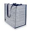 kate spade new york Reusable Grocery Tote, Navy Painted Stripe view 4