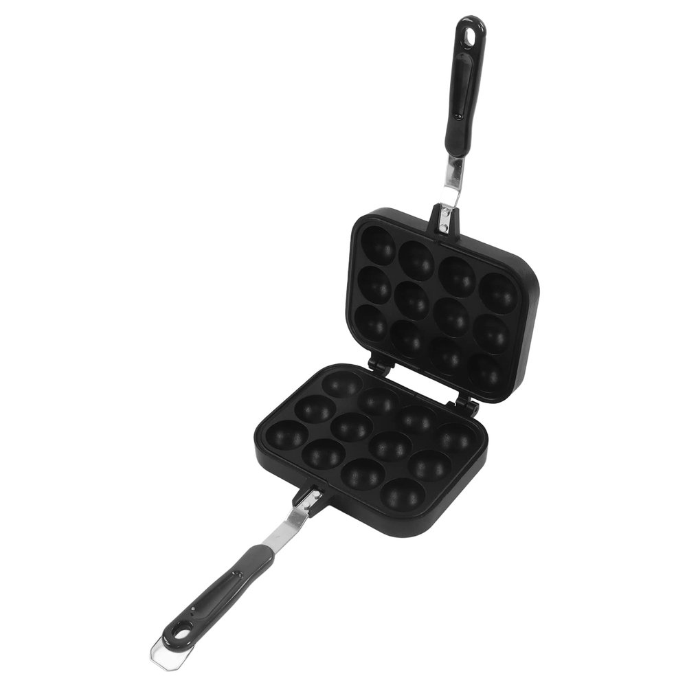 Aluminum Alloy Non-Stick Takoyaki Maker with 12 Holes, Perfect for Home Kitchen Baking and Grilling