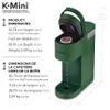 Keurig K-Mini Single Serve K-Cup Pod Coffee Maker, Featuring An Ultra-sleek Design, Evergreen view 3