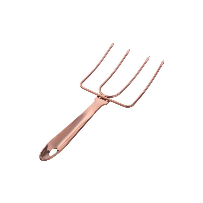 Stainless Steel Turkey & Roast Lifters, Transfer Turkey or Ham Easily | Long Handles for Strong Grip, Great for Thanksgiving-Rose Gold