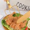Stainless Steel Turkey & Roast Lifters, Transfer Turkey or Ham Easily | Long Handles for Strong Grip, Great for Thanksgiving-Rose Gold view 4