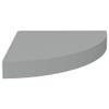 CHARMMA Floating Corner Shelves 2 pcs Gray 9.8"x9.8"x1.5" MDF-1.8KG view 4