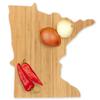 BambooMN Minnesota Silhouette Bamboo Serving and Cutting Board - 10 Units - 10.75" x 10.45" x 0.6" view 3