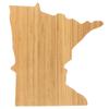 BambooMN Minnesota Silhouette Bamboo Serving and Cutting Board - 2 Units - 10.75" x 10.45" x 0.6" view 1