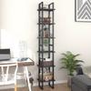 CHARMMA Bookcases and Bookshelves, 6 Tiers Industrial Bookshelf, Large Etagere Bookshelf Open Display Shelves with Metal Frame for Living Room Bedroom Home Office,15.7"x11.8"x82.7",Gray view 4