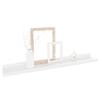CHARMMA Wall Shelves 4 pcs High Gloss White 23.6"x3.5"x1.2"-2.35KG view 3