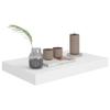 CHARMMA Floating Shelves Wall Mounted, Rustic Wood Wall Shelves for Bedroom, Bathroom, Living Room, Kitchen, Laundry Room Storage & Decoration, White 15.7"x9.1"x1.5" MDF view 4