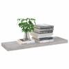 CHARMMA Floating Shelves Wall Mounted, Rustic Wood Wall Shelves for Bedroom, Bathroom, Living Room, Kitchen, Laundry Room Storage & Decoration, Set of 4 Concrete Gray 31.5"x9.3"x1.5" MDF view 3