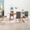 CHARMMA Dining Chairs Set of 4, Upholstered Dining Chairs with Cushioned Backrest & Wood Legs, Modern Fabric Kitchen Chair, Side Chair for Dining Room/Kitchen/Restaurant, Taupe, 16.5x20.1x37.4 view 1