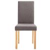 CHARMMA Dining Chairs Set of 4, Upholstered Dining Chairs with Cushioned Backrest & Wood Legs, Modern Fabric Kitchen Chair, Side Chair for Dining Room/Kitchen/Restaurant, Taupe, 16.5x20.1x37.4 view 4
