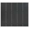 CHARMMA 5-Panel Room Divider Anthracite 78.7"x70.9" Steel-26.92KG view 2