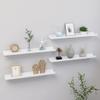 CHARMMA Wall Shelves 4 pcs White 23.6"x3.5"x1.2"-2.35KG view 1