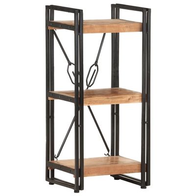 CHARMMA 3-Tier Bookcase 15.7"x11.8"x31.5" Solid Acacia Wood-11KG
