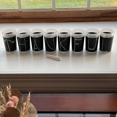 Chalkboard Candle Holder Comes with Tealight/Write a Message/Party Events/Festive/Wedding/Holiday/Baby Shower/Chalk Board NEW (Yellow (Recommended), 24 Holders)