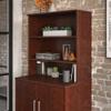 Office Works by Sauder Affirm 36" X 36" Bookcase Hutch, Classic Cherry Finish view 2