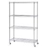 Seville Classics Solid Steel Wire Shelving Storage Unit Adjustable Shelves Organizer Rack, for Home, Kitchen, Office, Garage, Bedroom, Closet, Steel, 4-Tier, 36" W x 14" D view 1