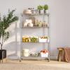 Seville Classics Solid Steel Wire Shelving Storage Unit Adjustable Shelves Organizer Rack, for Home, Kitchen, Office, Garage, Bedroom, Closet, Steel, 4-Tier, 36" W x 14" D view 2