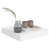 CHARMMA Floating Shelves Wall Mounted, Rustic Wood Wall Shelves for Bedroom, Bathroom, Living Room, Kitchen, Laundry Room Storage & Decoration, Set of 2 White 9.1"x9.3"x1.5" MDF view 4