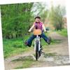 Stylish Rattan Woven Shoulder Bag for Kids, Multi-Functional Basket for Bike, Scooter, and Storage, 7.87X6.29X4.72 Inch, Khaki view 2