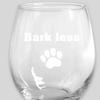 15 oz Stemless Wine glass Wine More Bark Less view 1