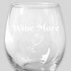 15 oz Stemless Wine glass Wine More Bark Less view 2