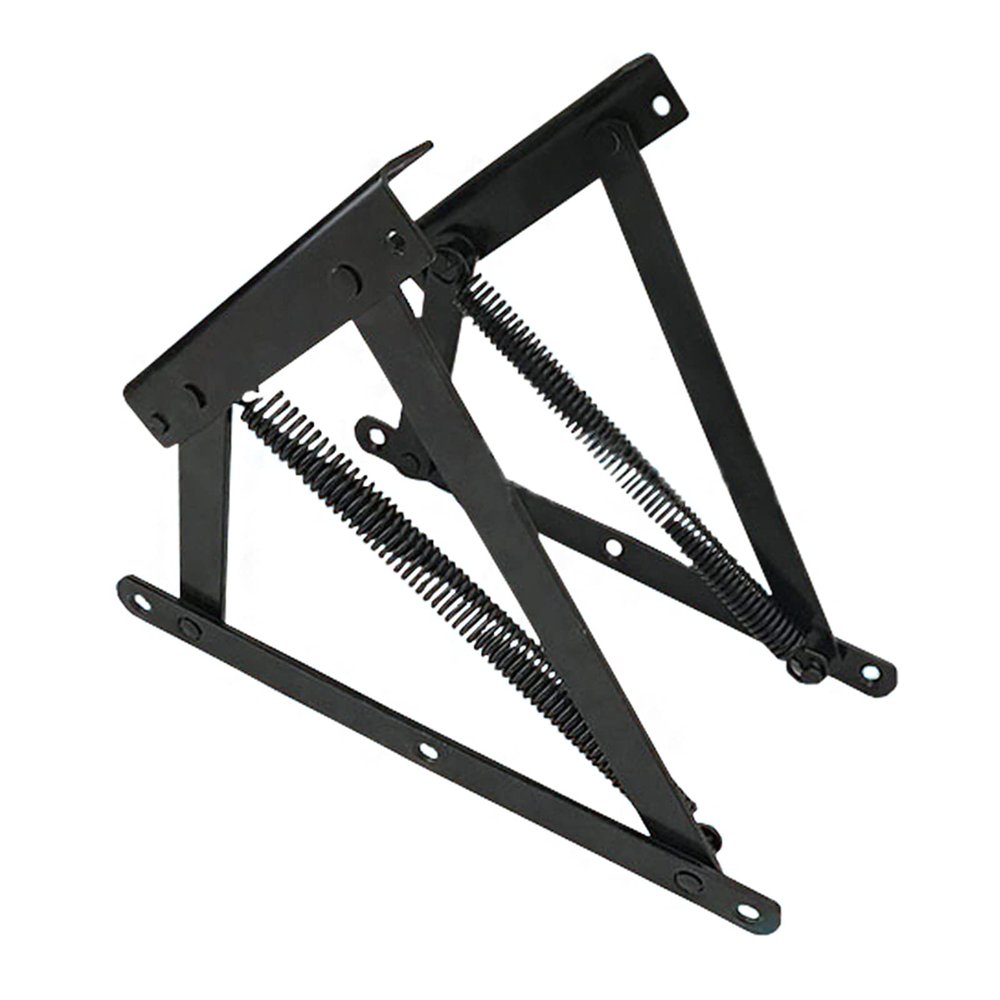 KAFENDA 1 Pair Bench seat Hinges,Bed Lift Hardware, Lift Hinge Spring Mechanism Lids for Supporting Boxes, chests, etc