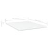 CHARMMA 4pcs Bookshelf Boards Chipboard Replacement Book Panels Bookshelves for Living Room,Study Room Organizer Display Shelves Storage Shelf for Books,Photo Frames White 15.7"x19.7"x0.6" view 2