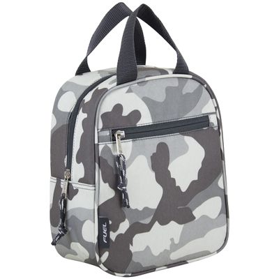 FUEL Cargo Dual Handle Travel Lunch Bag, Grey Camo
