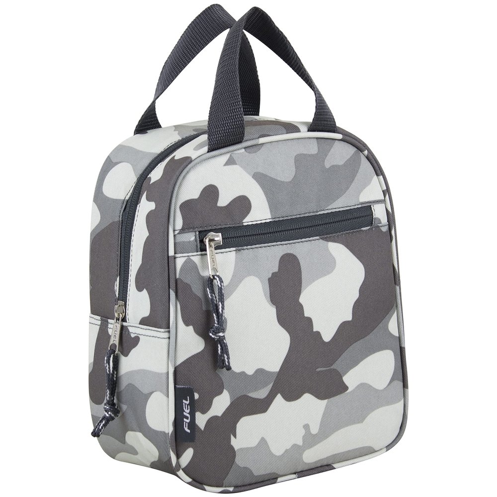 FUEL Cargo Dual Handle Travel Lunch Bag, Grey Camo
